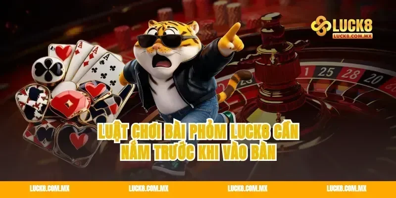Luật chơi bài phỏm Luck8 cần nắm trước khi vào bàn