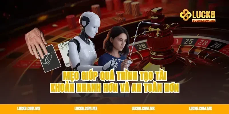 Mẹo giúp quá trình tạo tài khoản nhanh hơn và an toàn hơn